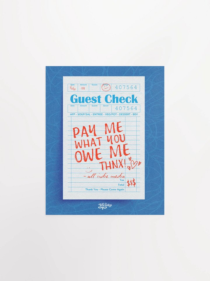 PAY ME 8X10 POSTER product image (1)