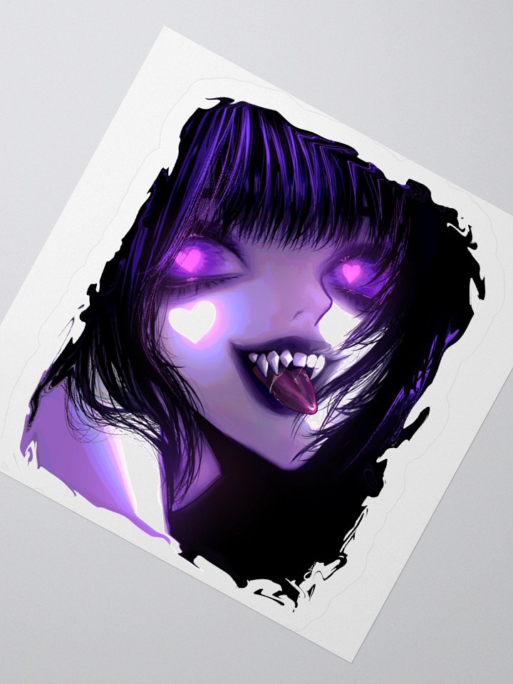Bloodlust Babe - Vampire Bat Kiss Cut Sticker product image (5)