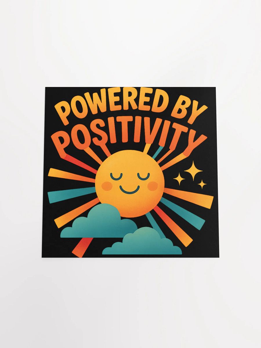Powered by Positivity – Bold Retro Sunshine Art Print product image (17)