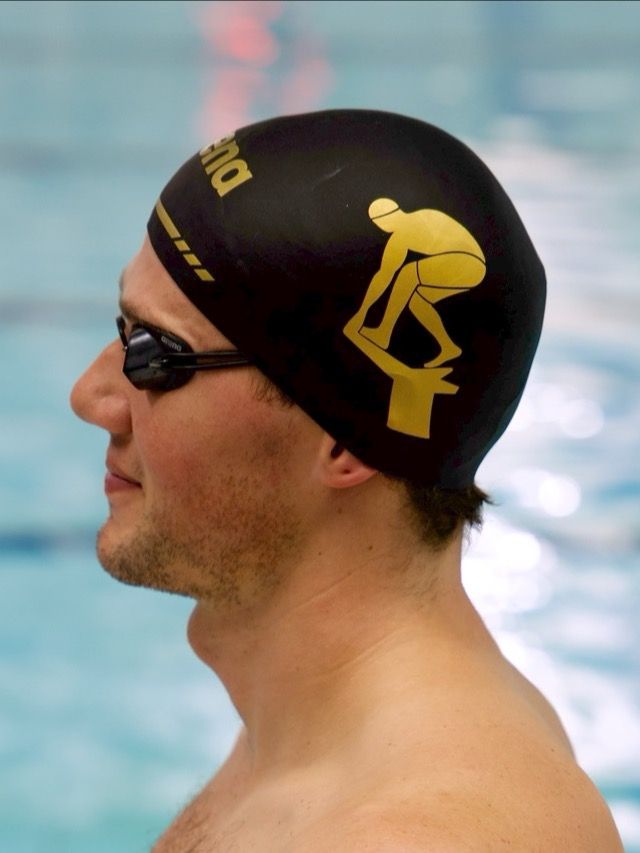 arena x TheSwimsuitGuy 3d Soft Cap - Black & Gold product image (1)
