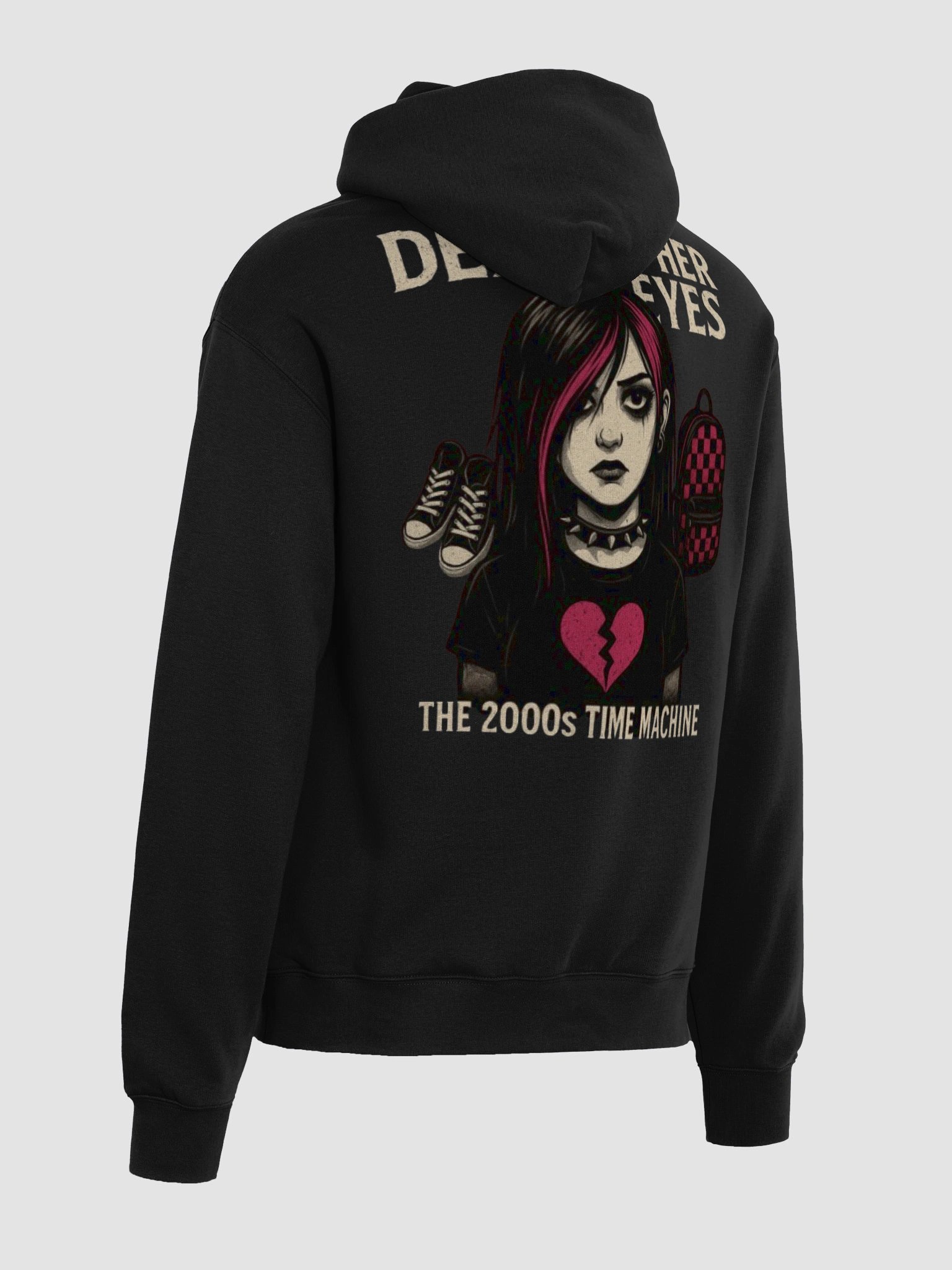 Elder Emo x Dead In Her Eyes 00's Oversized Hoodie product image (5)