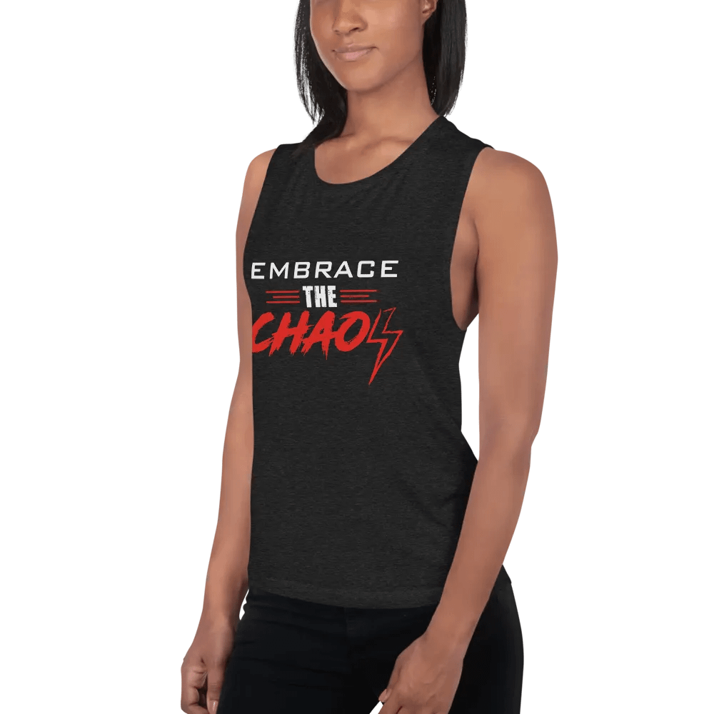 Women's Embrace the Chaos v2 Tank (Red/White) product image (2)