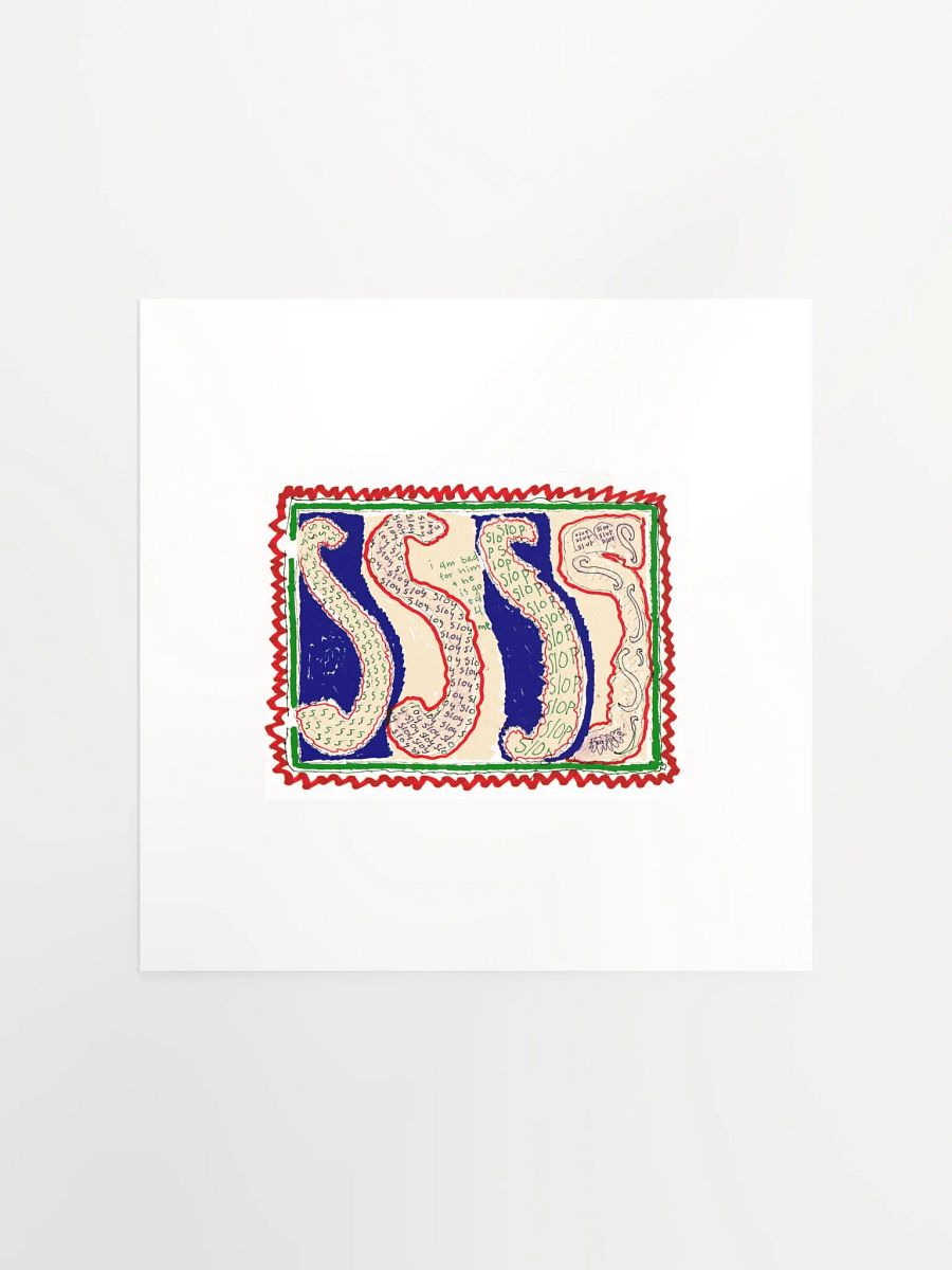 S's in bric brac panel card print product image (3)