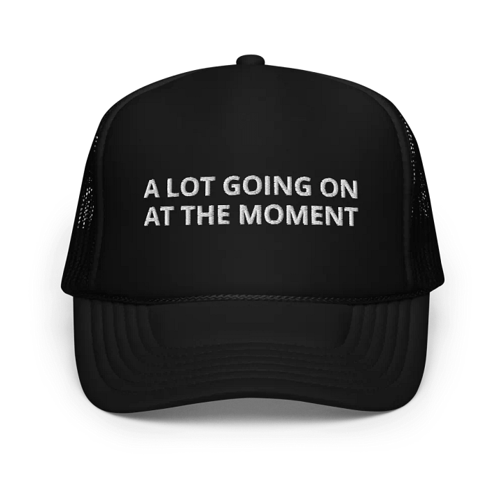 A Lot Going On at The Moment Embroidered Trucker Cap Hat product image (1)