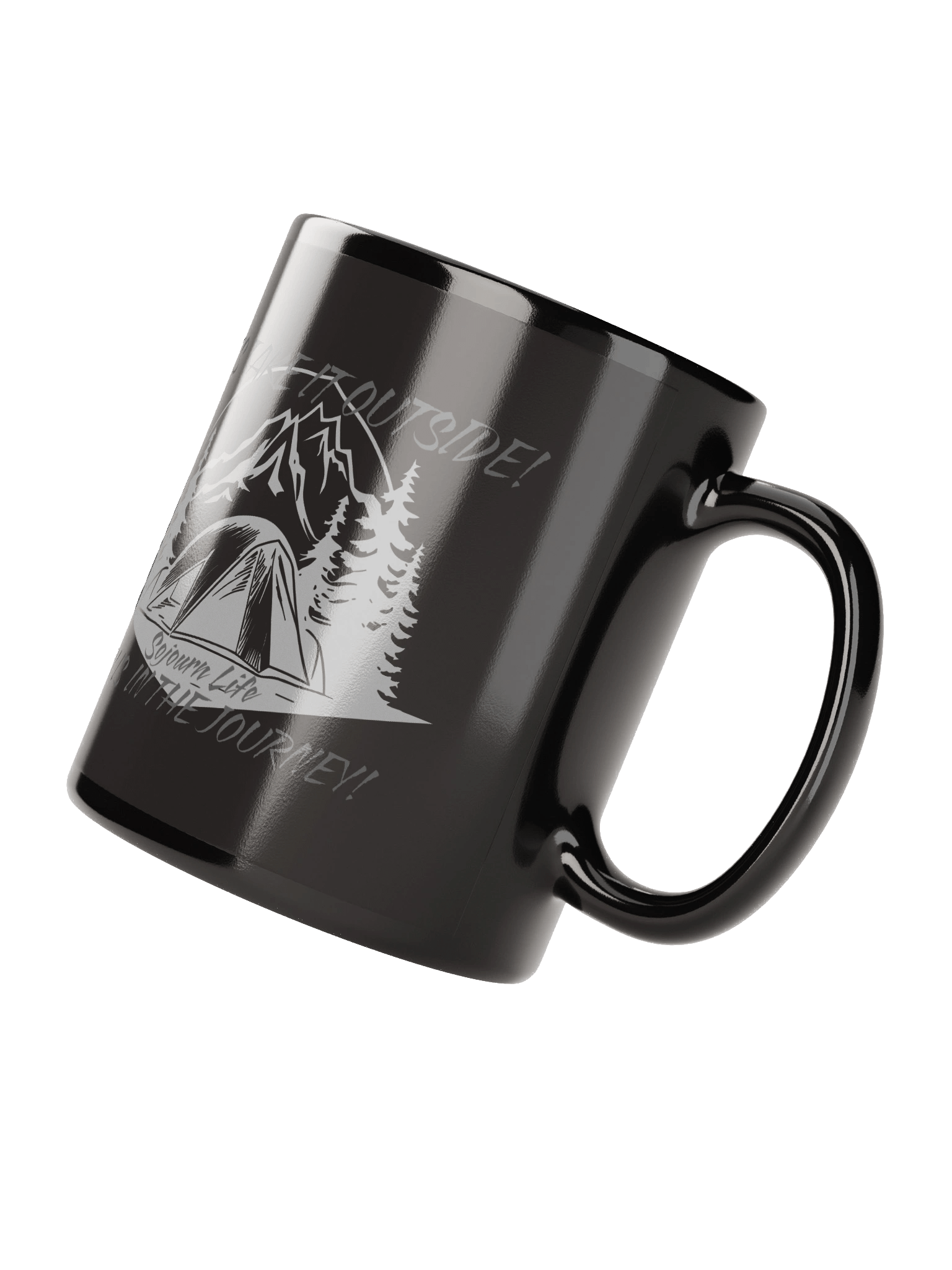 Let's Take It Outside - Sojourn Life Black Glossy Mug product image (4)