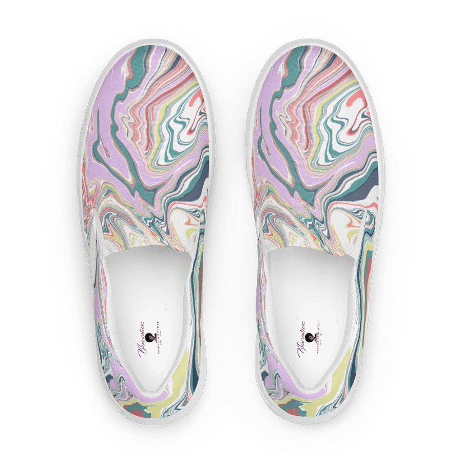 Psychedelic Swirl Women's Slip-Ons product image (1)