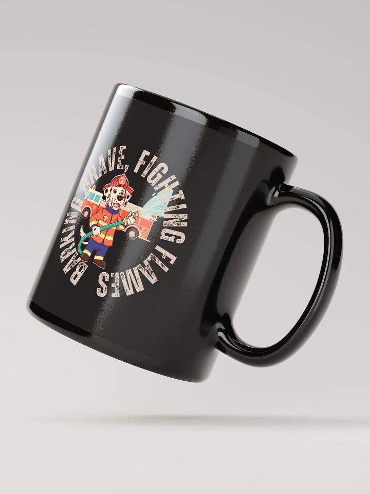 barking brave fighting flames mug product image (4)