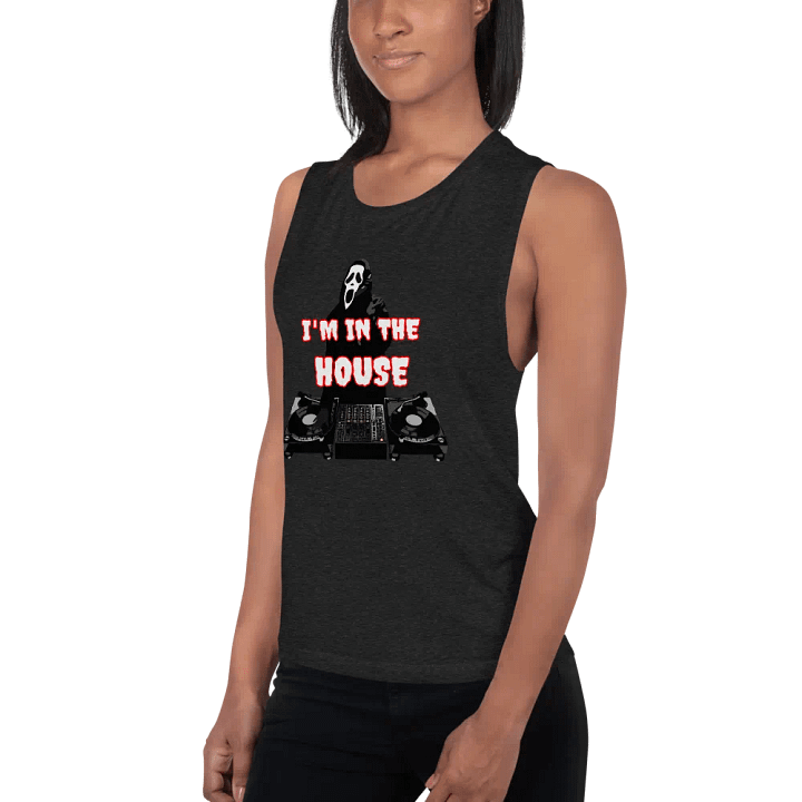 Ghostface in the house Bella+Canvas Women's Flowy Muscle Tank product image (2)