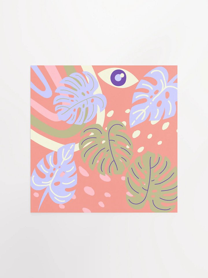 Pastel Monstera Leaves product image (2)