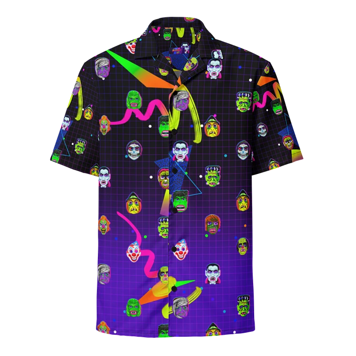 Horror Icons Hawaiian Button up product image (1)