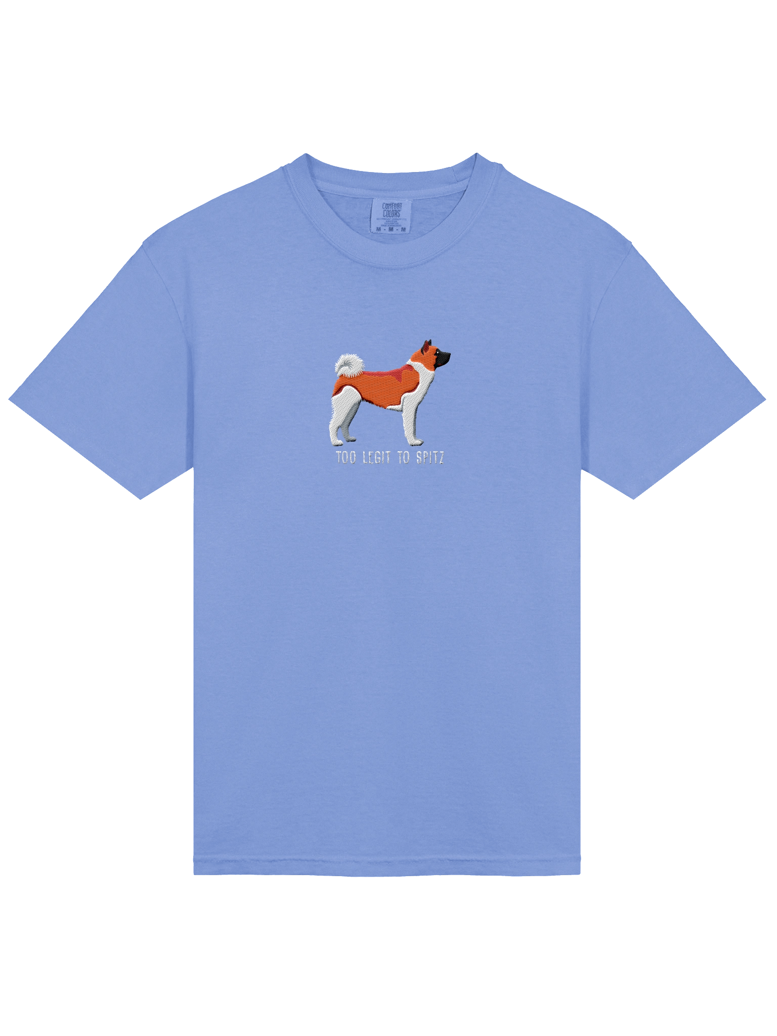Too Legit to Spitz T-Shirt(Embroidered) of an American Akita(Red & White) product image (43)