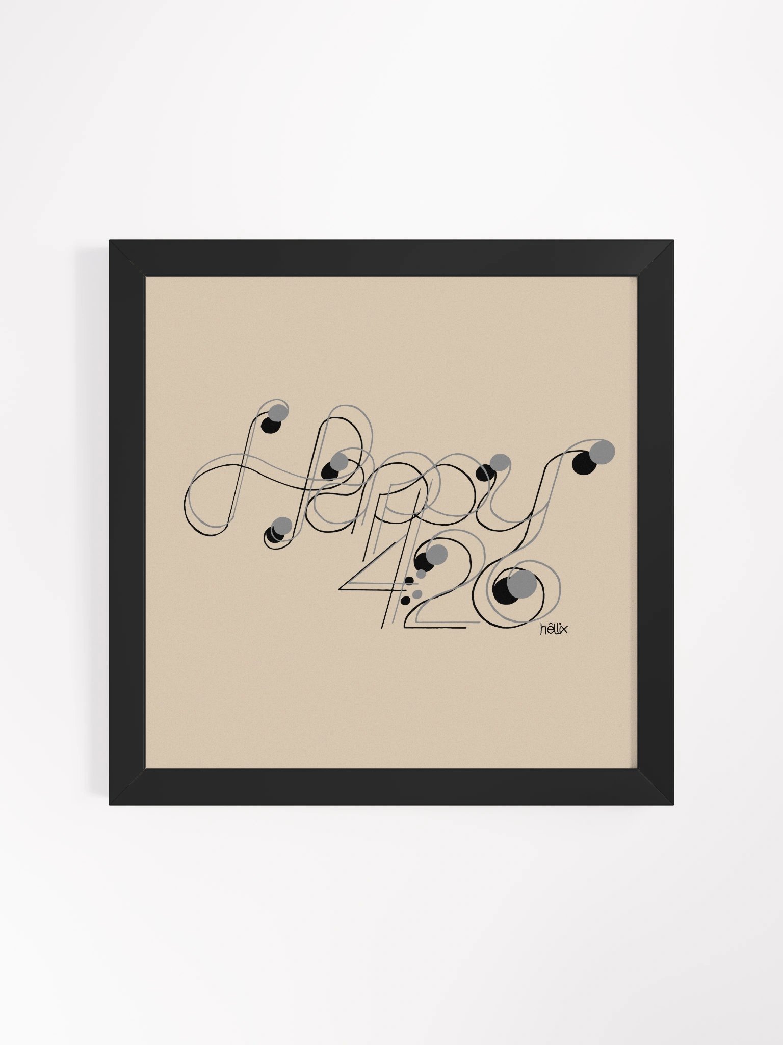 Happy 420 - White 12" product image (1)