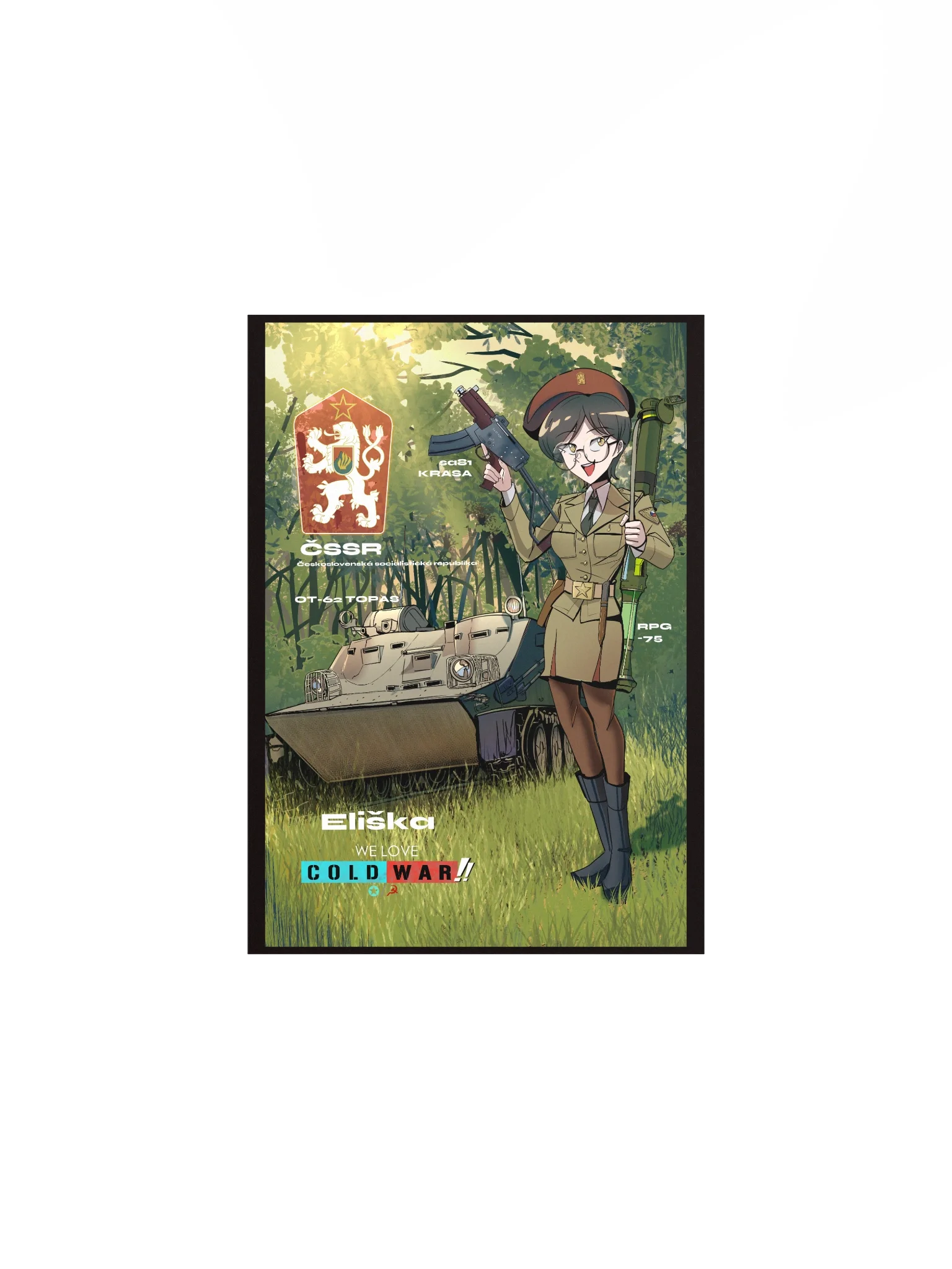 Czechoslovak People's Army OT-62 TOPAS Girl PRINT product image (3)