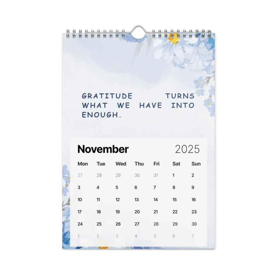 FLORAL INSPIRATIONAL QUOTES WALL CALENDAR 2025 product image (11)