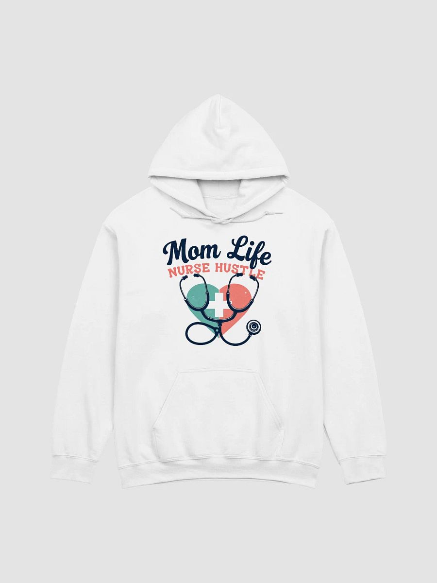 Nurse mom Hustle Stethoscope Heart Hoodie product image (3)