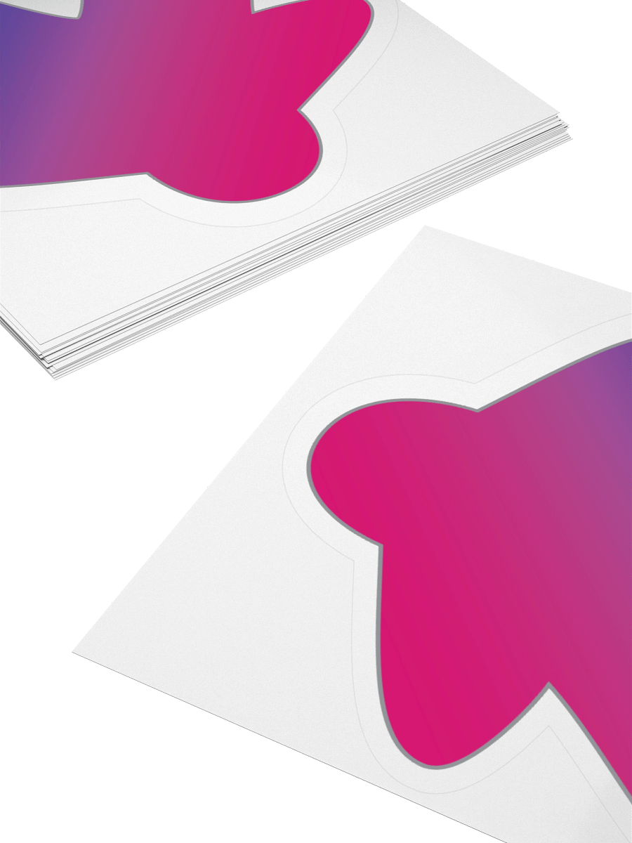 Bisexual Pride Gradient Meeple Sticker product image (11)