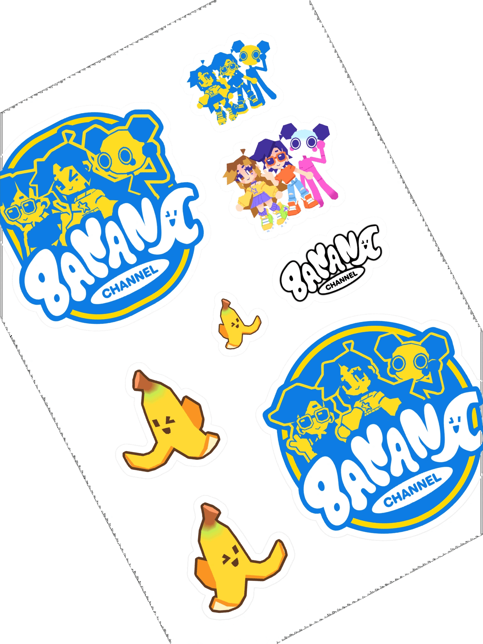 BANANA CHANNEL STICKER SHEET product image (2)