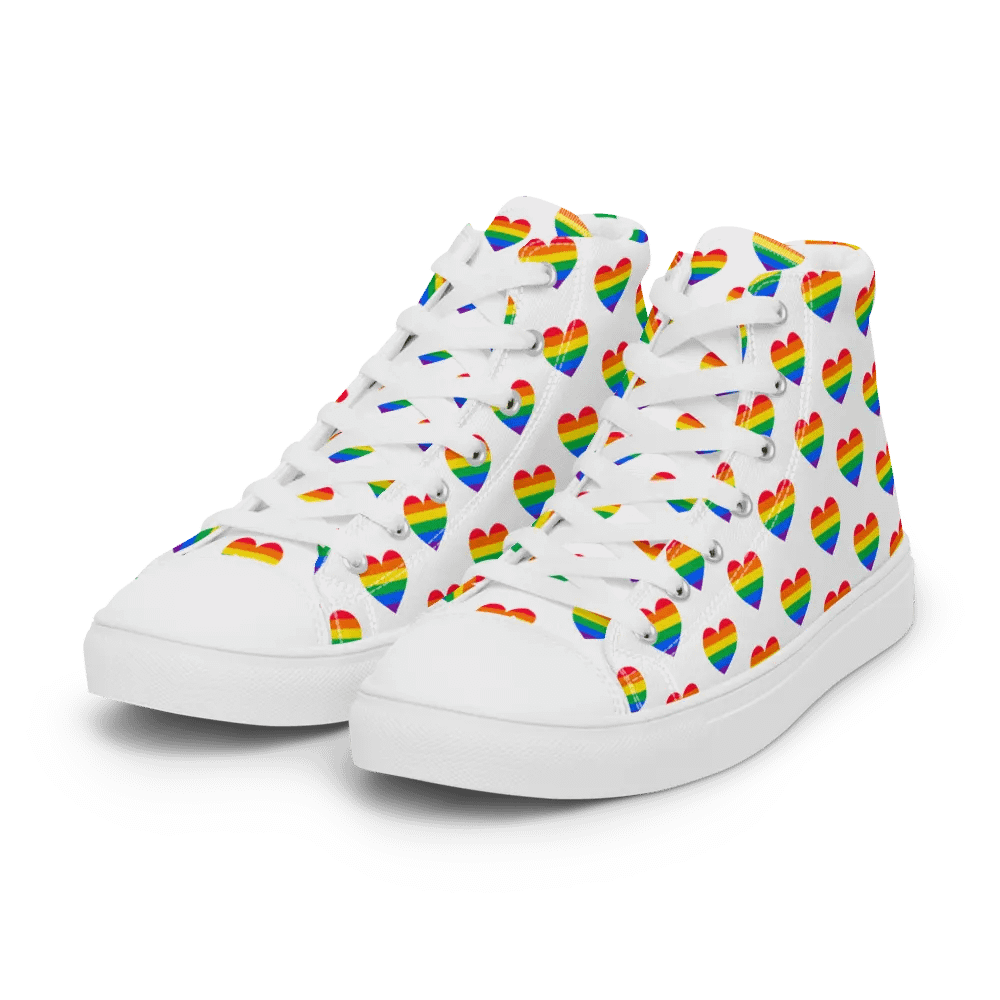 Rainbow Heart High Tops product image (6)