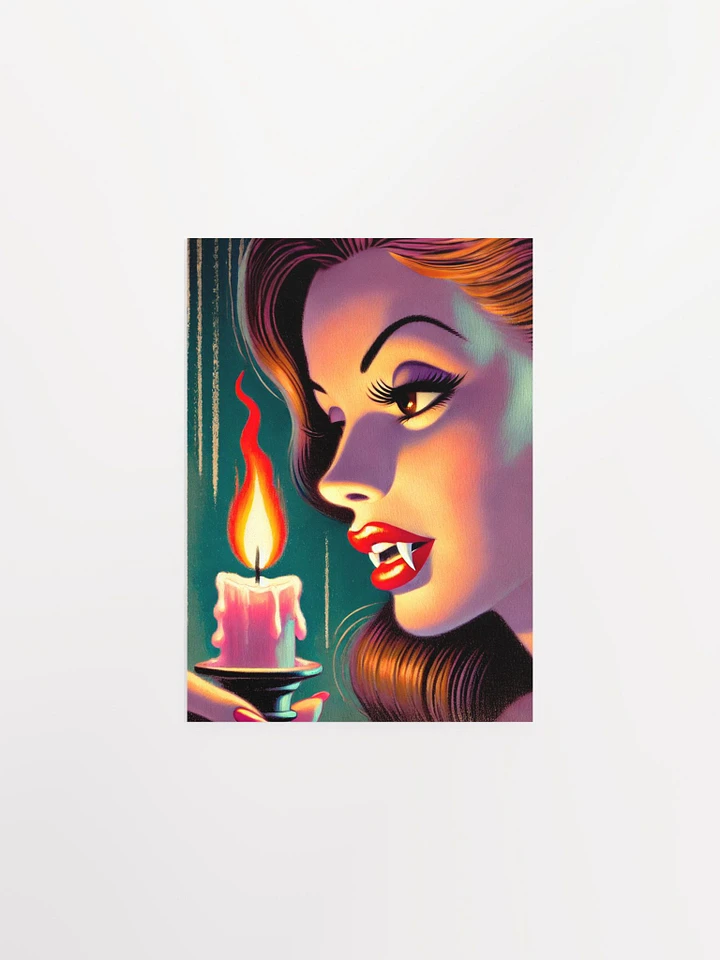 Vampire woman with Candle Premium Matte Poster product image (1)