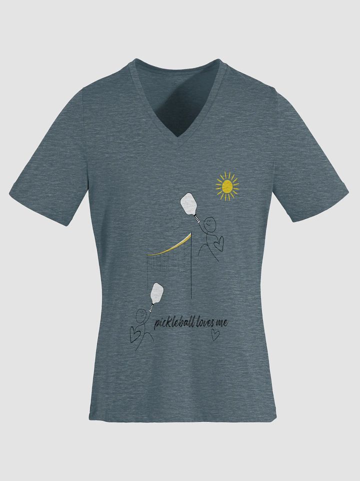 Pickleball Loves Me Women's V-Neck Tee product image (1)