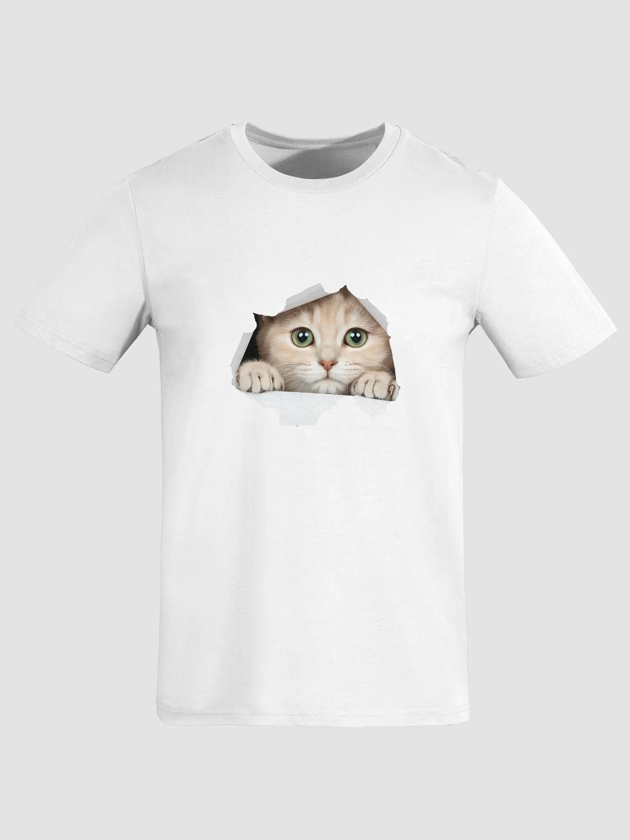 Peekaboo Kitty Organic T-Shirt product image (21)