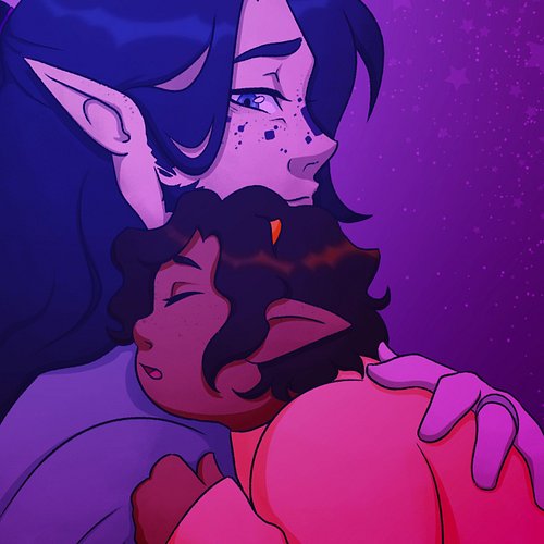 New baby art!! Check out the newest chapters of Star Stories to meet Rae's son, Aster <3 https://archiveofourown.org/works/56...