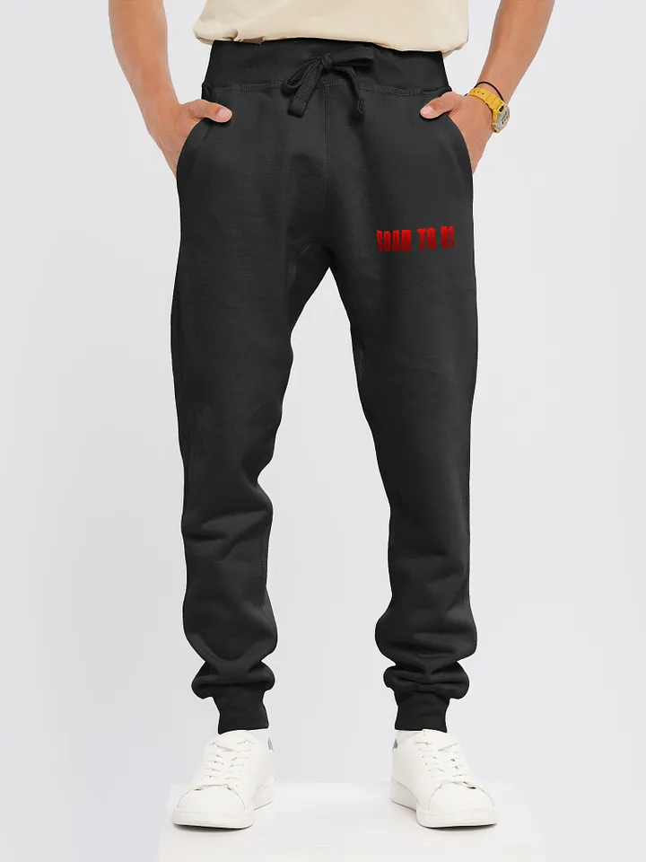 Troy Hornbeck - ROAD TO D1 - Black Sweatpants with RED product image (2)