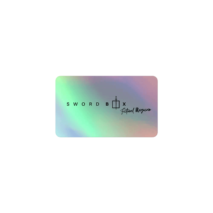 Kiss-Cut Holographic Sticker Sheet Sword box product image (1)
