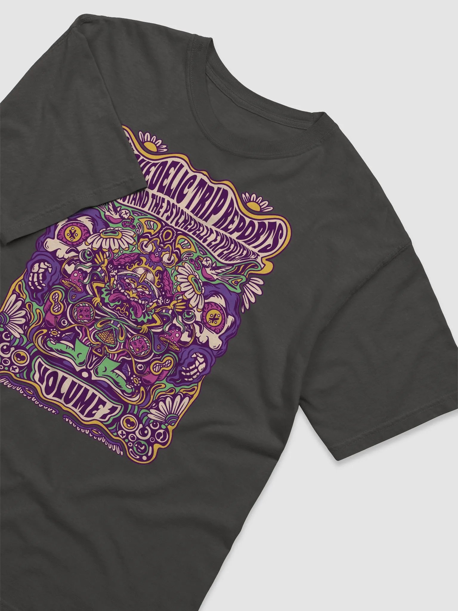 Psychedelic Trip Experience | Trippy Hippie Psychedelic Hippie Symbols | Boho-Retro Style T-Shirt Design product image (20)