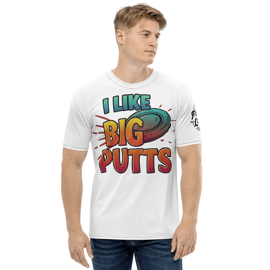 Fancy Lads Men's White T-Shirt "I Like Big Putts" product image (4)
