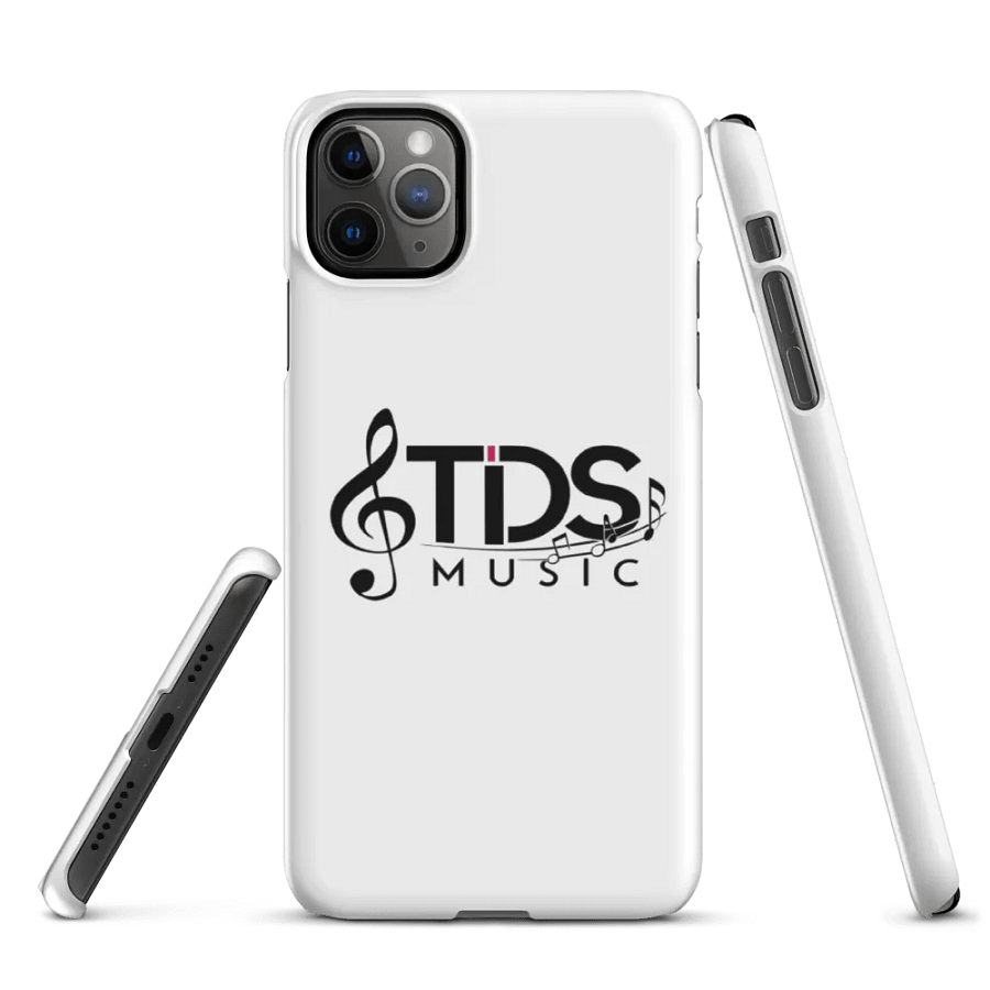 TDS Music Matte White iPhone Snap Case with Music Notes Design product image (3)