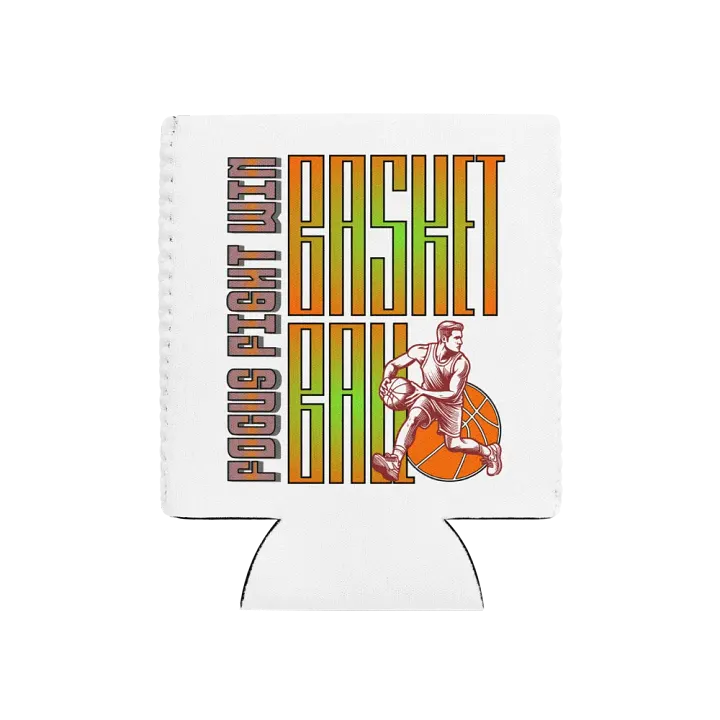 Focus Fight Win Basketball Gradient Can Cooler product image (1)