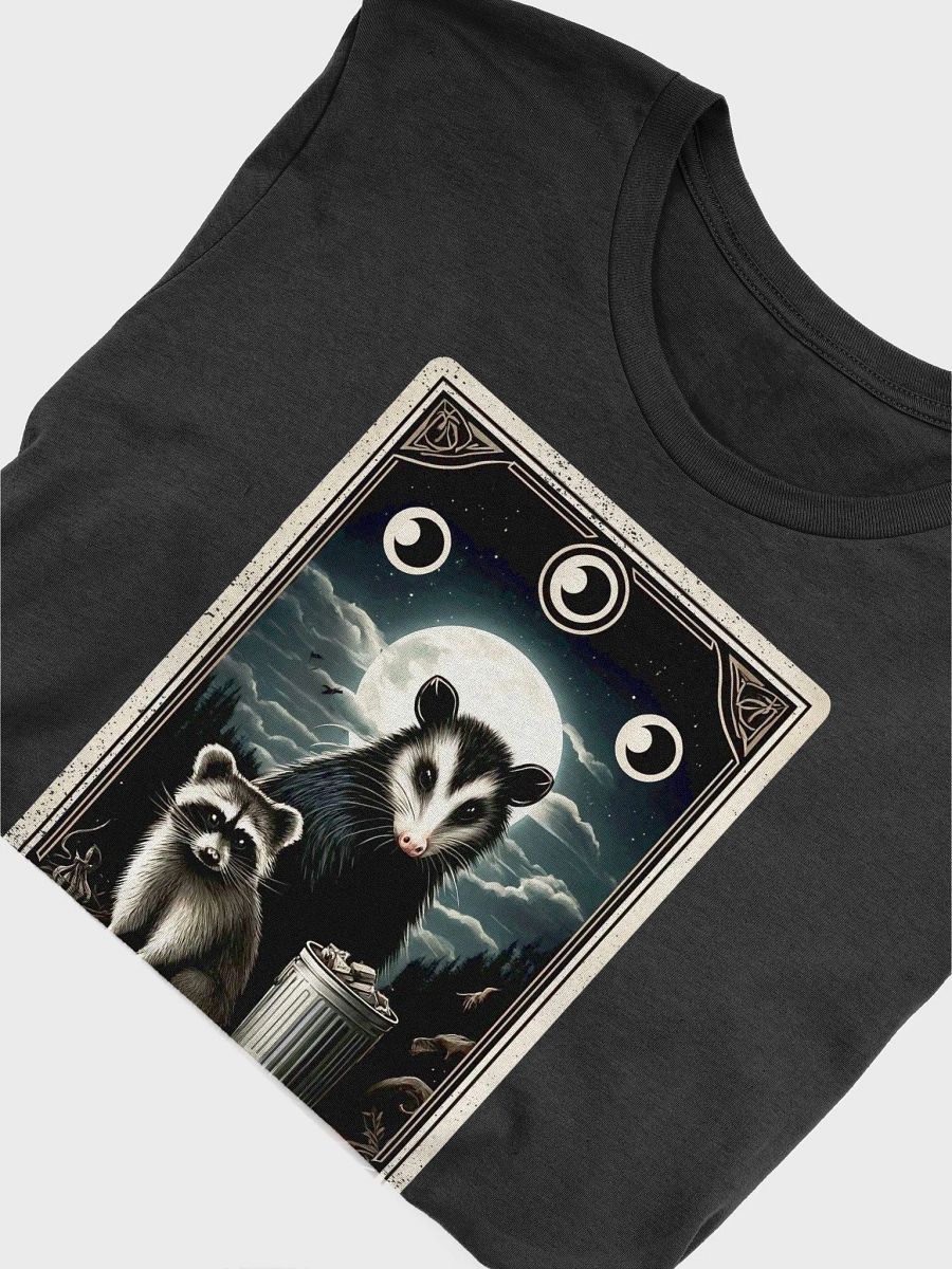 "Team Trash" Tarot Card Opossum & Raccoon Graphic Unisex T-Shirt product image (2)