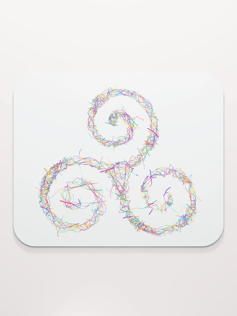 Neon Spirals Mouse Pad product image (2)