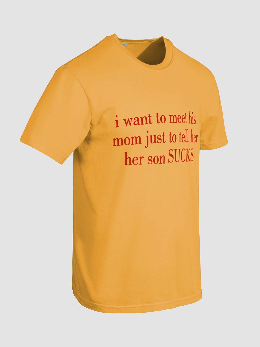 I want to meet his mom just to tell her her son SUCKS T-Shirt product image (7)