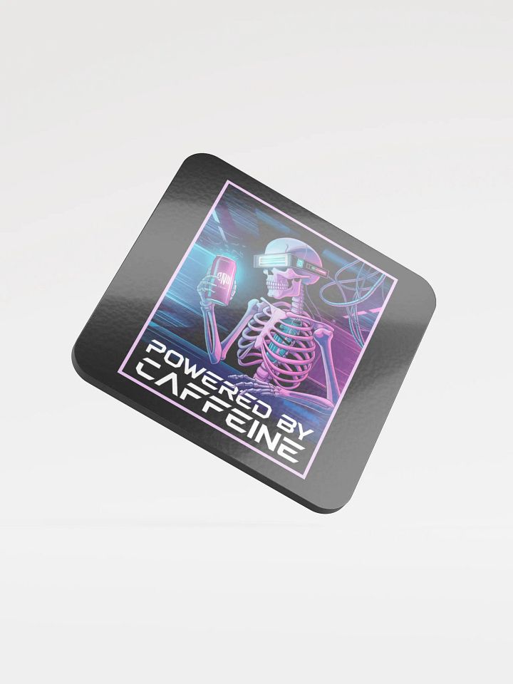 "POWERED BY CAFFEINE" Coaster product image (1)