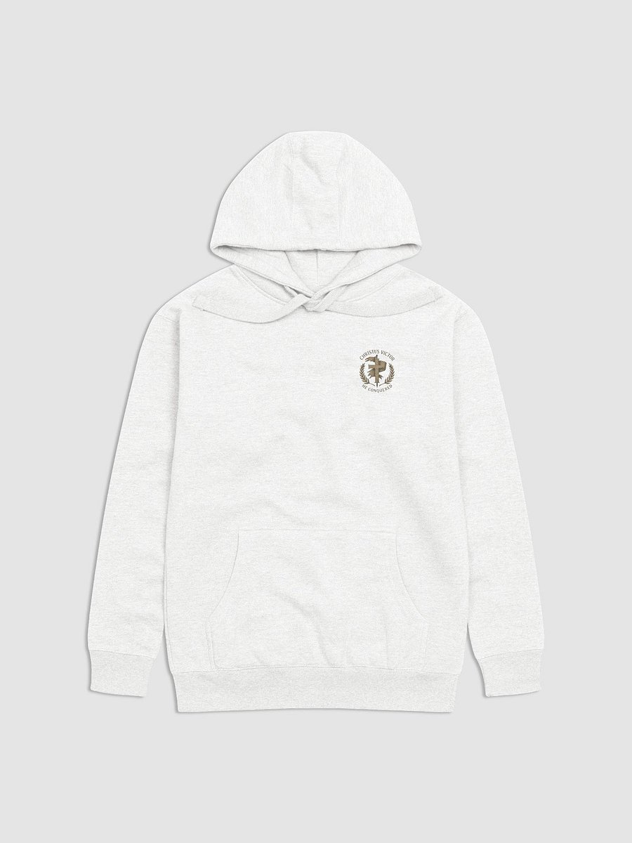 Christus Victor hoodie small emblem product image (1)