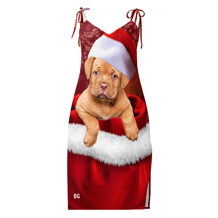 'It's Christmas' Santa Paws All-Over Slip Dress product image (1)
