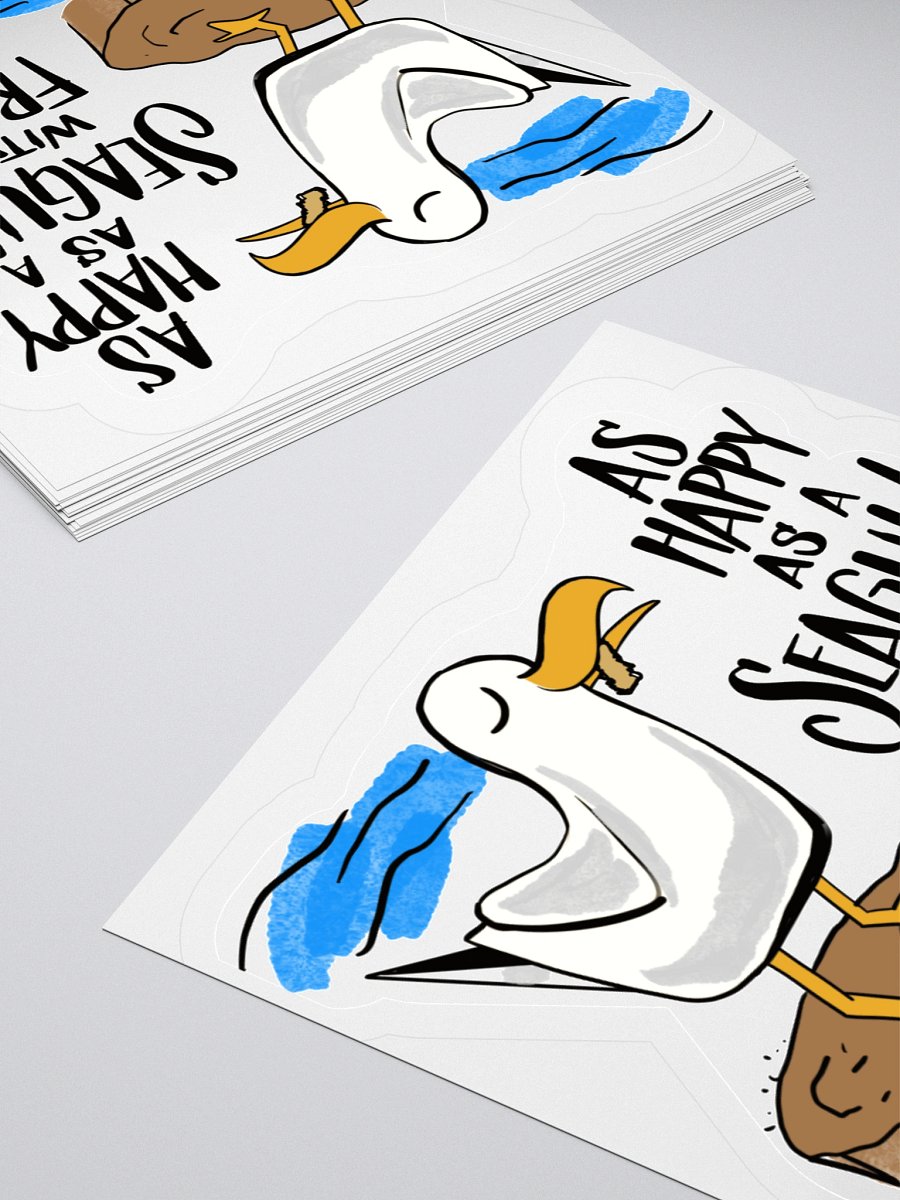 Happy as a Seagull Sticker product image (4)