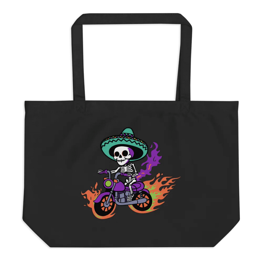 Bone to be Wild Colorful Organic Cotton Tote product image (1)