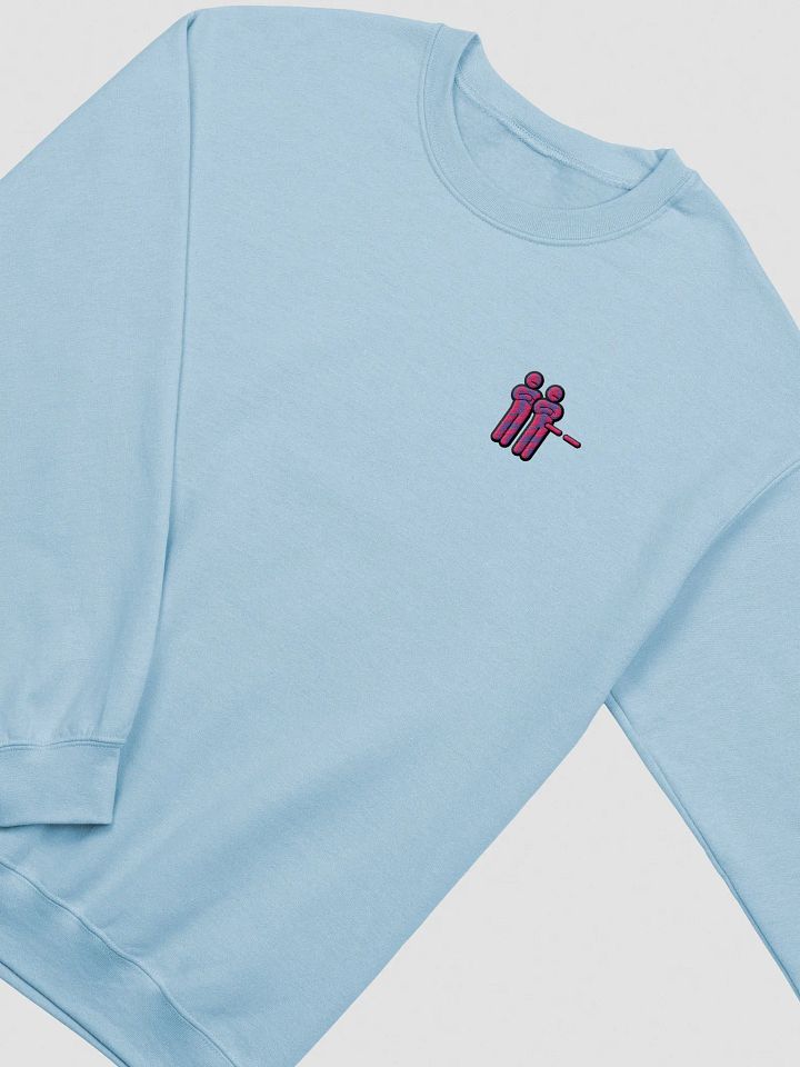 "Unimpressed" Embroidered Crewneck - Pink+Black Logo product image (2)