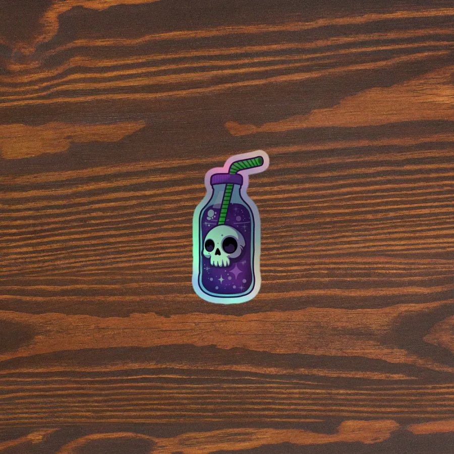 Skull Potion Holographic Sticker Set product image (5)