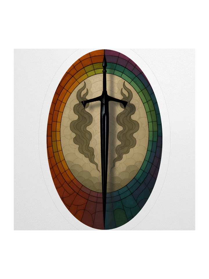 Blood and Smoke Sticker Oval product image (1)