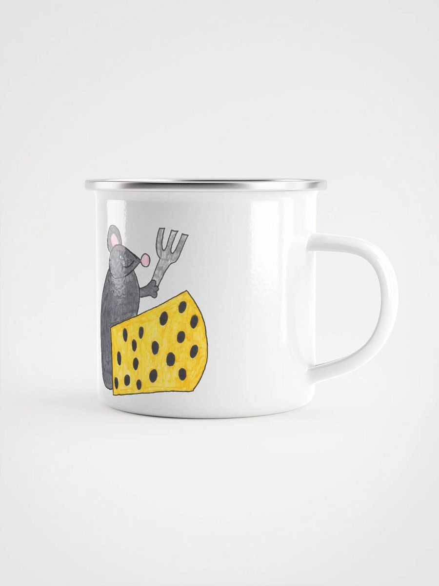 Cheese mouse enamel mug product image (2)