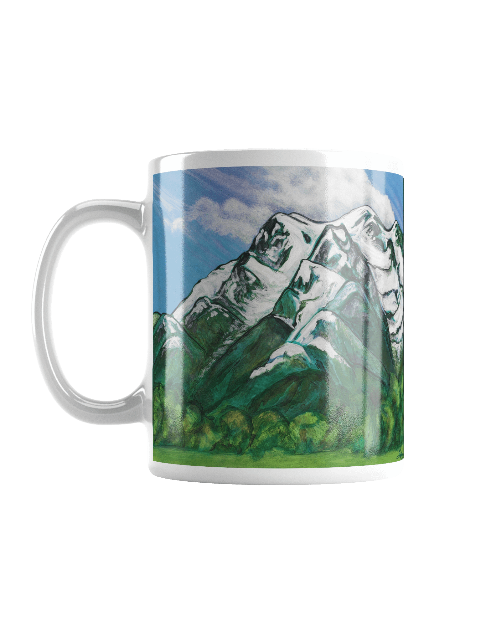 White Horse Mountain Ceramic Mug product image (1)