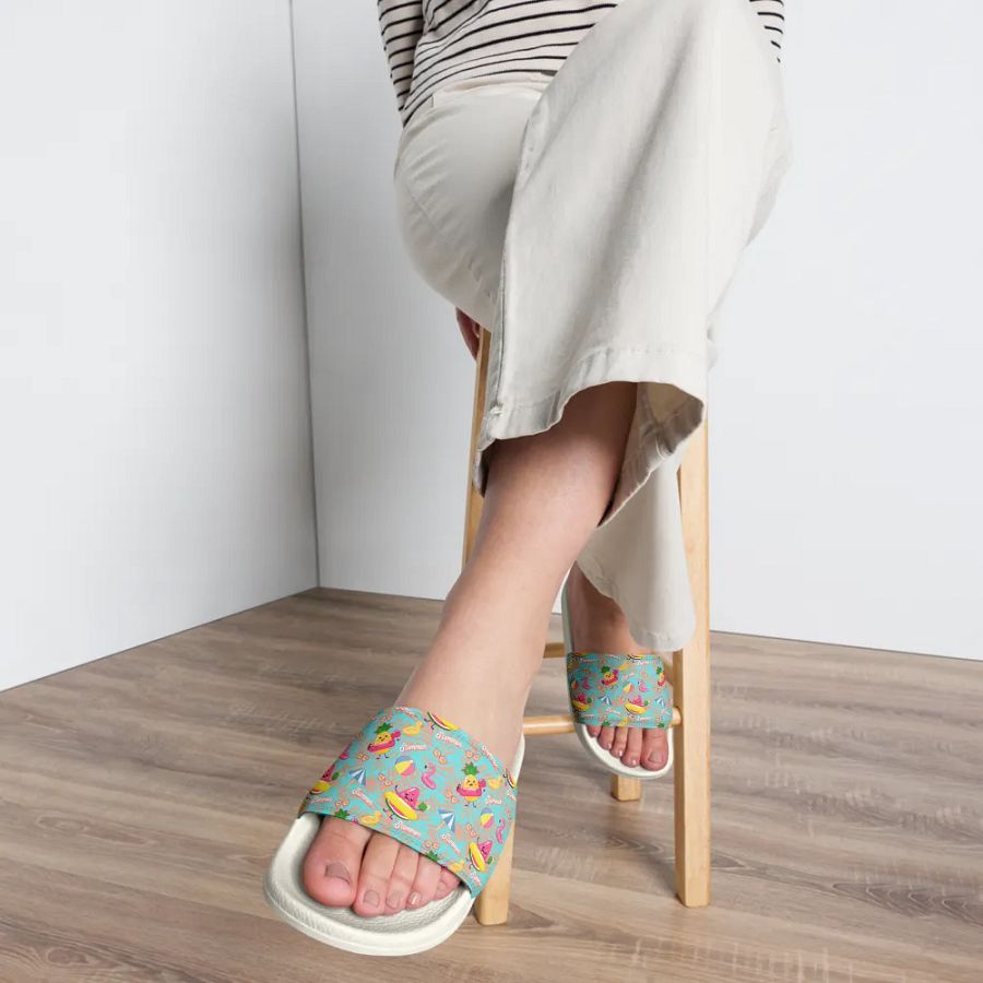 Funny Floaties Summer Hawaiian Women's Slides product image (5)