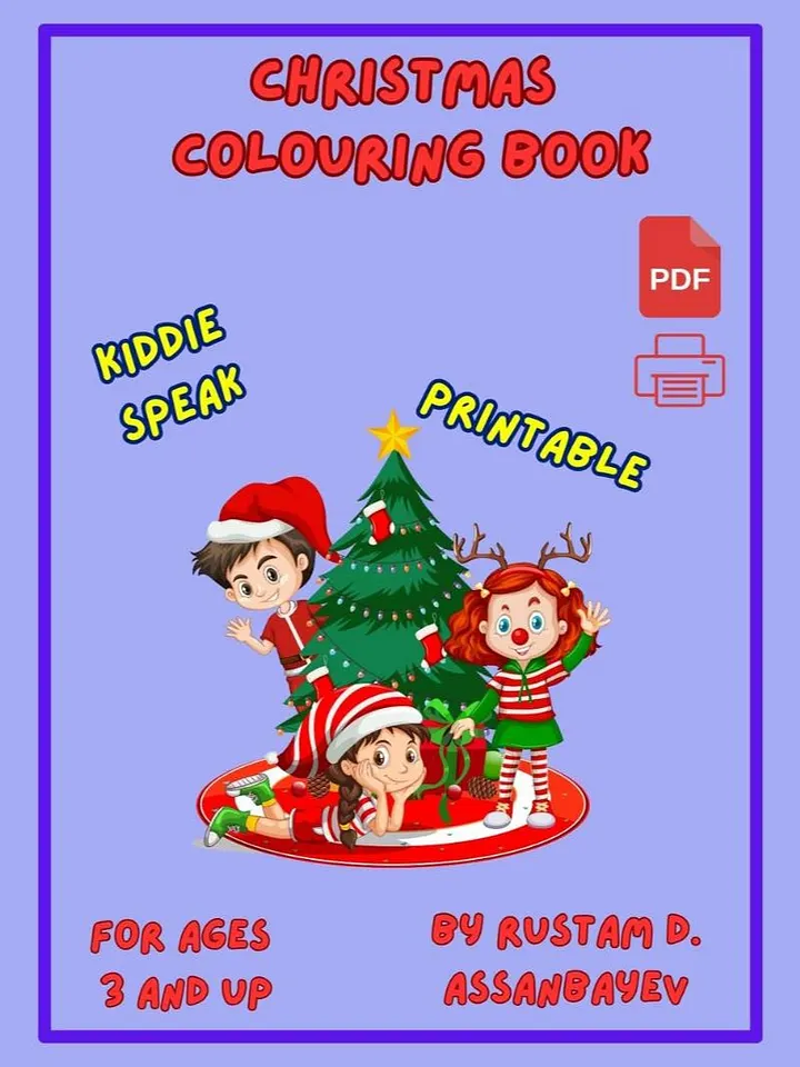 Printable Christmas Colouring Book product image (1)