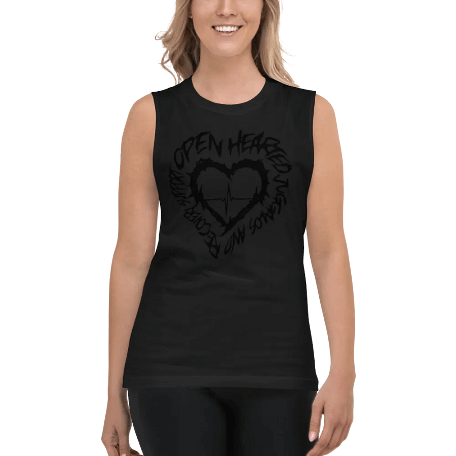 Black on black muscle shirt product image (4)