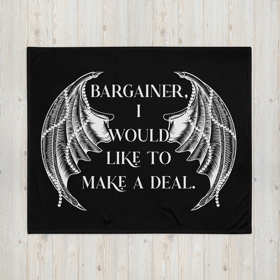 Bargainer Calling Card Throw Blanket product image (1)