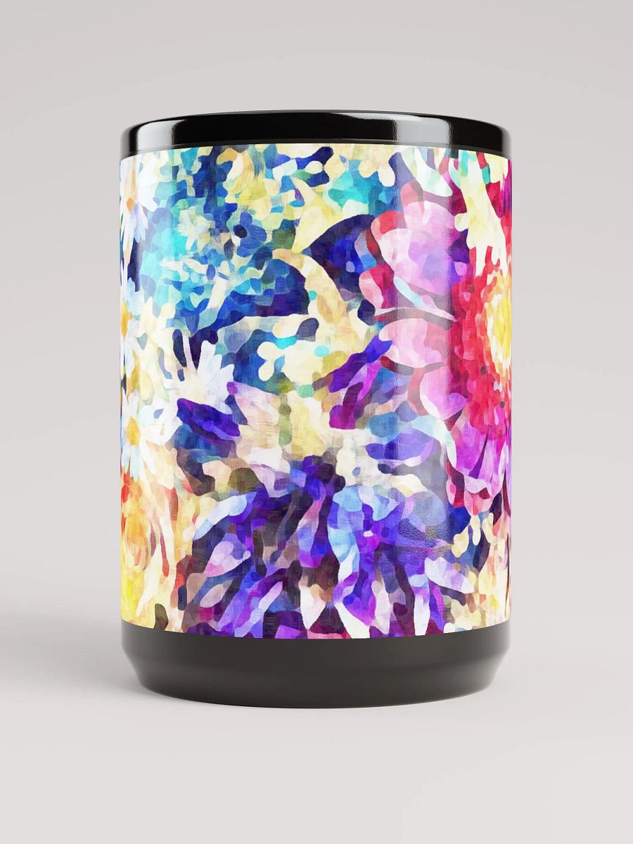 Abstract Graphic | Black Coffee Mug | Assorted Bouquet Floral product image (2)